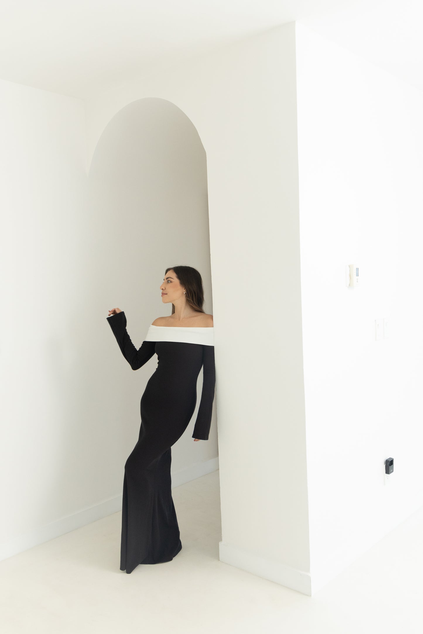 Here for the glam maxi dress